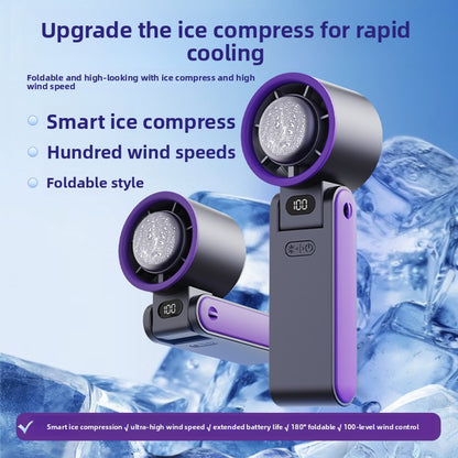 Foldable Ice Cooling Portable Neck Fan